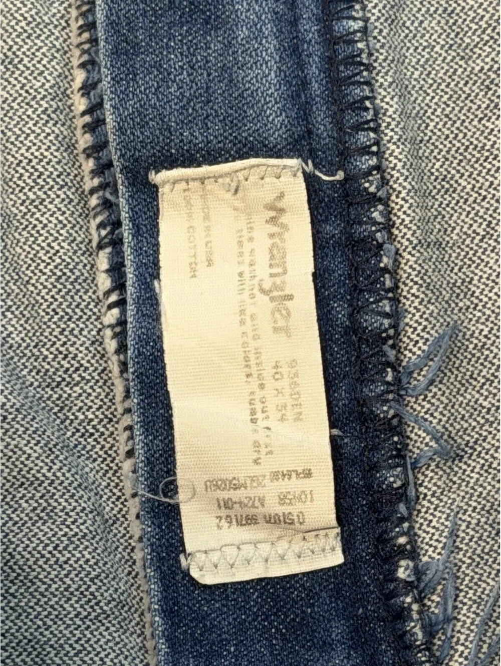 Wrangler Mens 38x31 Blue Regular Fit Straight Leg Jeans Vintage USA Made